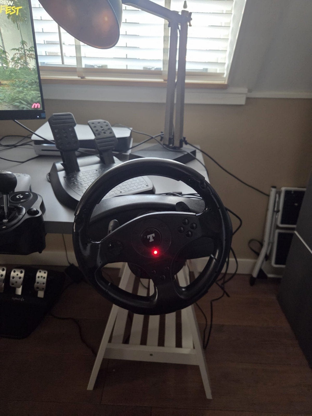 Thrustmaster T100 Force Feedback Racestuur, Ophalen of Verzenden, Zo goed als nieuw, Overige typen, Overige platformen