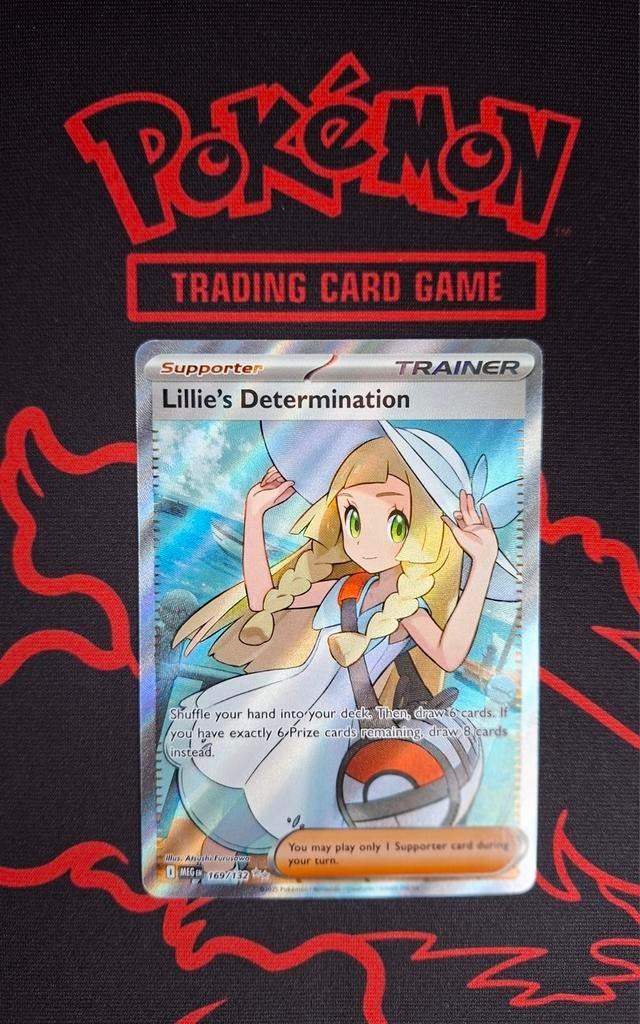 Lillie's Determination 169/132 Pokemon kaart, Alle leeftijden, Ophalen of Verzenden, Zo goed als nieuw, Anime (Japans)