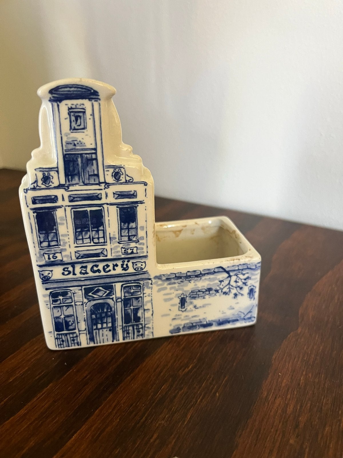 Delfts Blauw Regina Handwerk Holland Huisje met Bakje, Ophalen of Verzenden