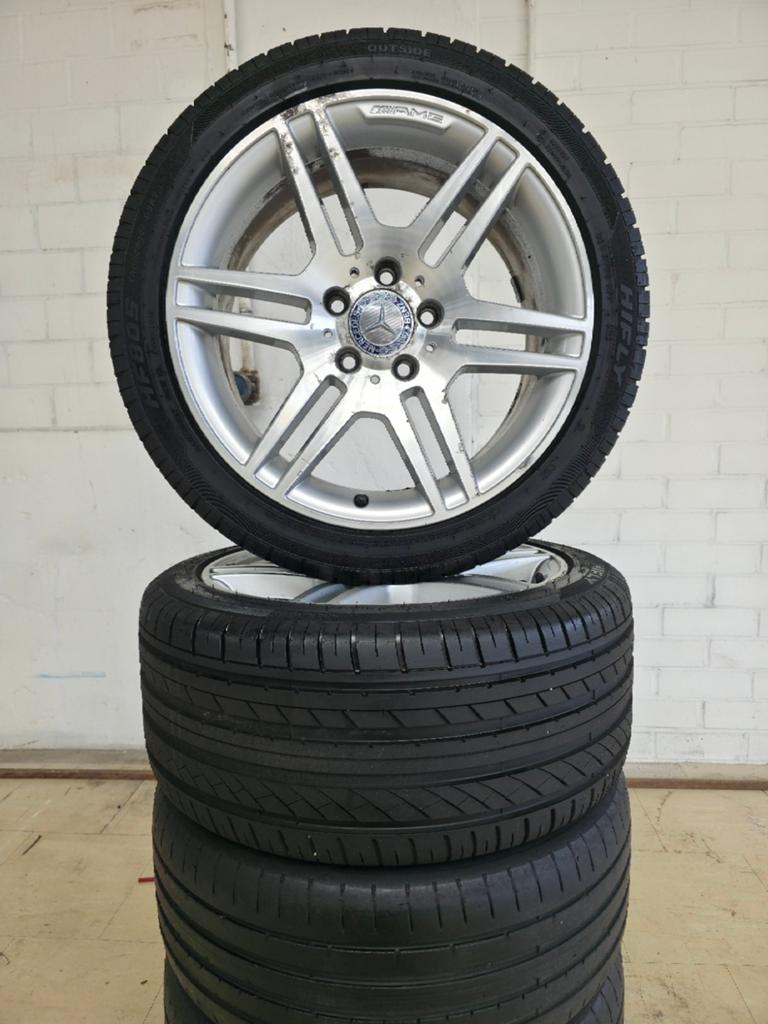 Mercedes AMG velgen + banden 245/40/17 Hifly, Ophalen, 16 inch, Banden en Velgen, 205 mm