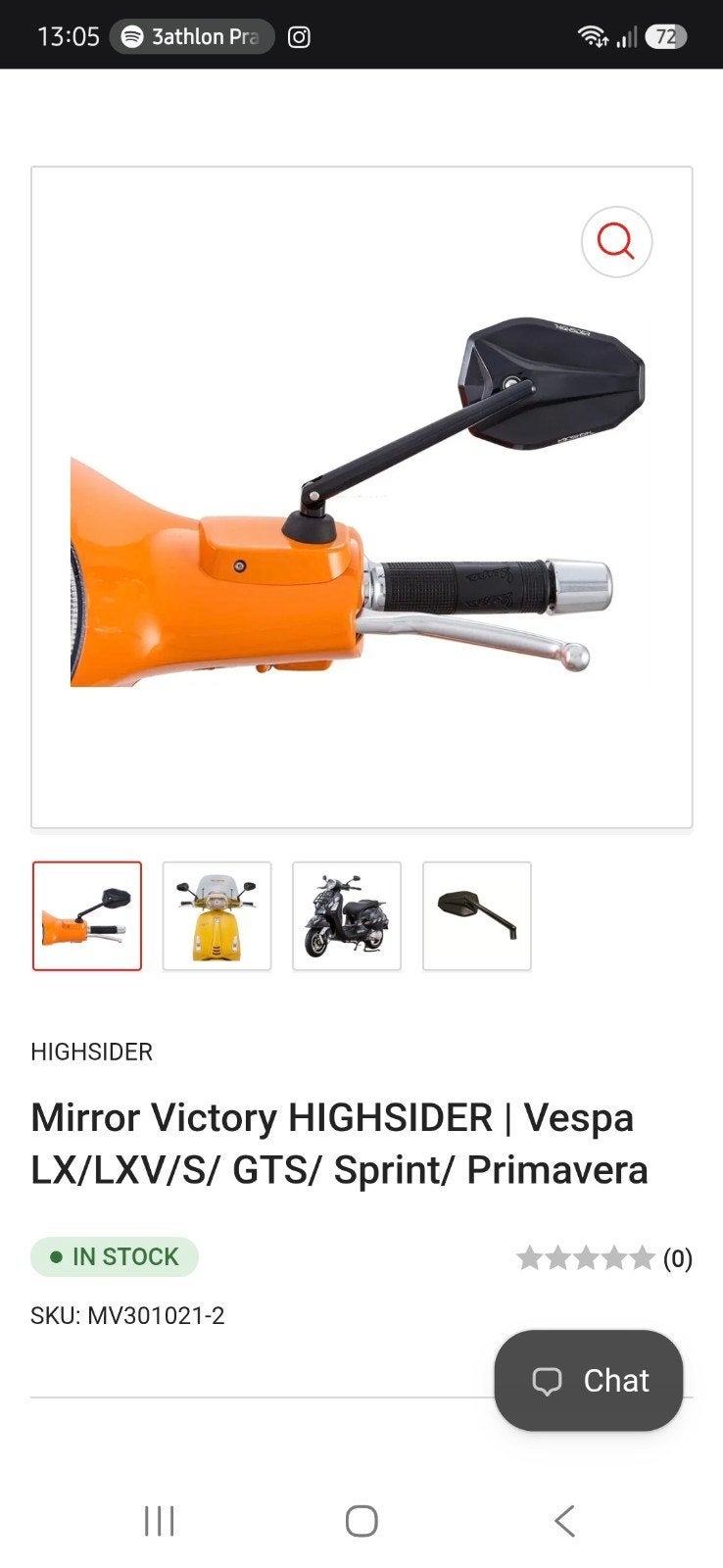 Spiegels Vespa, Ophalen, Nieuw, Overige typen, Vespa