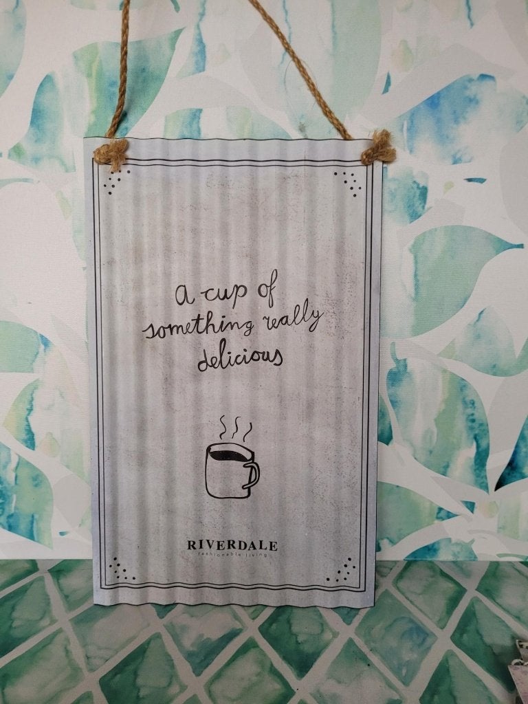 Tekstbord Riverdale: A cup of something Really Delicious, Huis en Inrichting, ., Nieuw, Ophalen of Verzenden, .