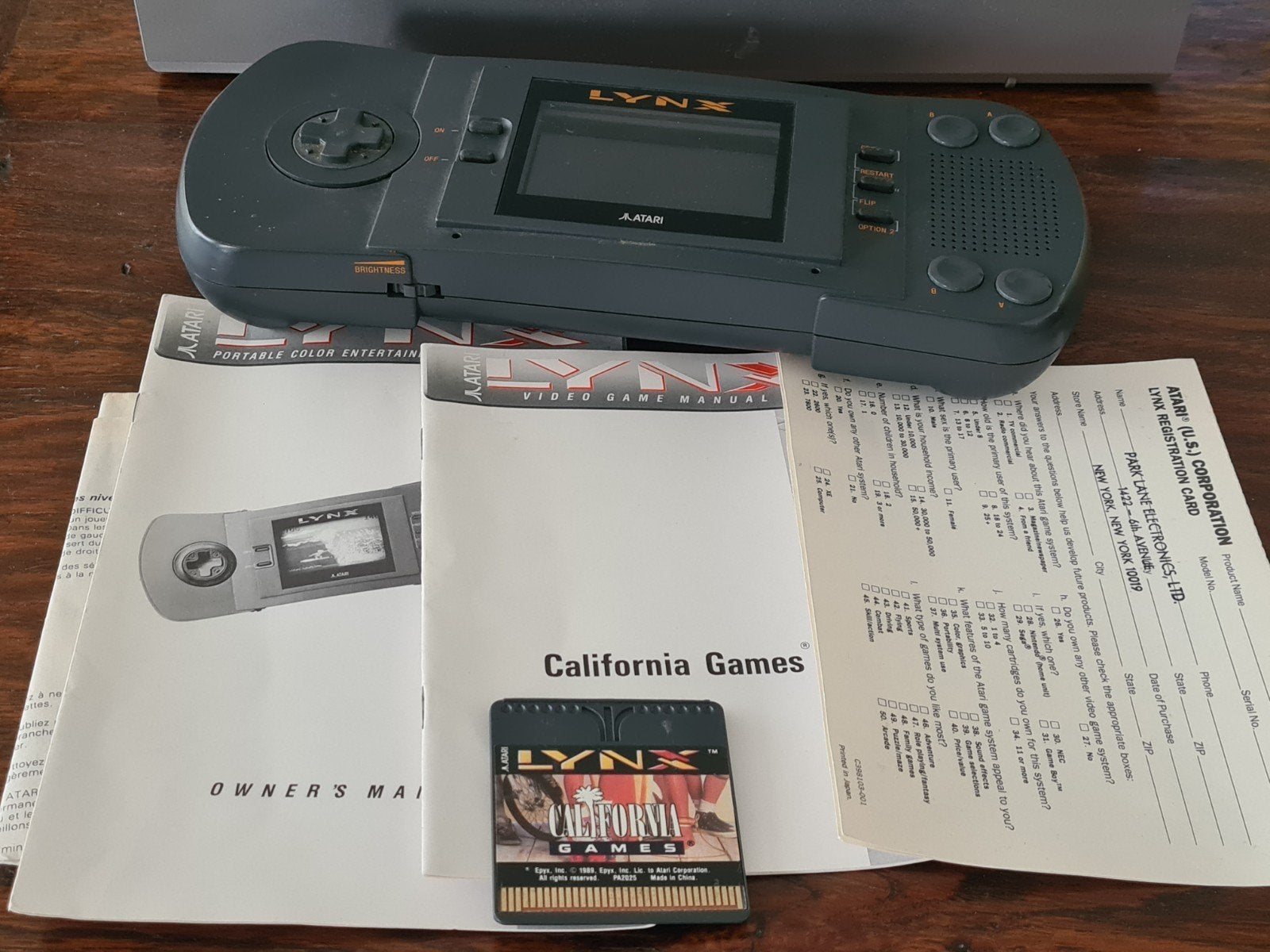 Atari Lynx handheld console met games en handleiding, Ophalen of Verzenden, Met 1 controller, Atari Lynx, Gebruikt