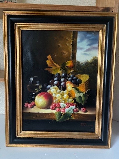 Schilderij stilleven, Ophalen, Bijzondere lijst, Stilleven