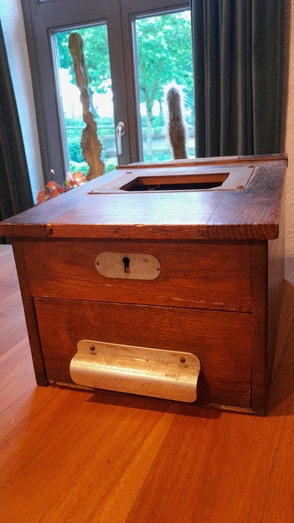 Houten kassa  Antiek, Ophalen of Verzenden