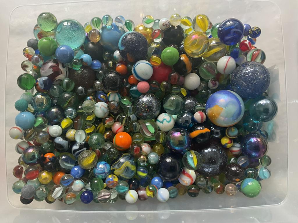 Knikkers, glas, mooi assortiment, ca. 10kg, Antiek en Kunst, Antiek | Speelgoed, Ophalen