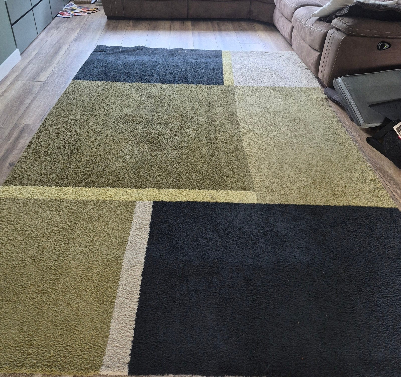 IKEA Kleed 200x300 cm - Modern design, Ophalen, Gebruikt, Groen, 200 cm of meer