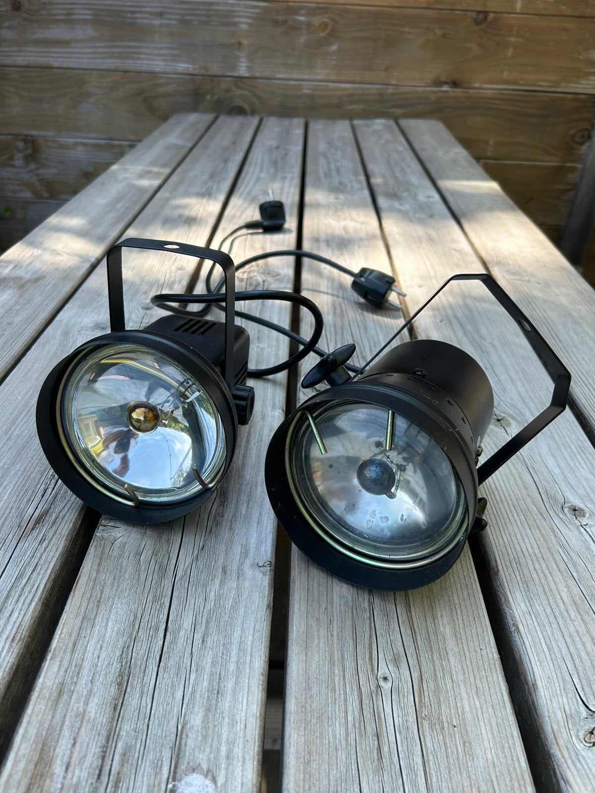 2x pinspot, Ophalen, Gebruikt, Licht