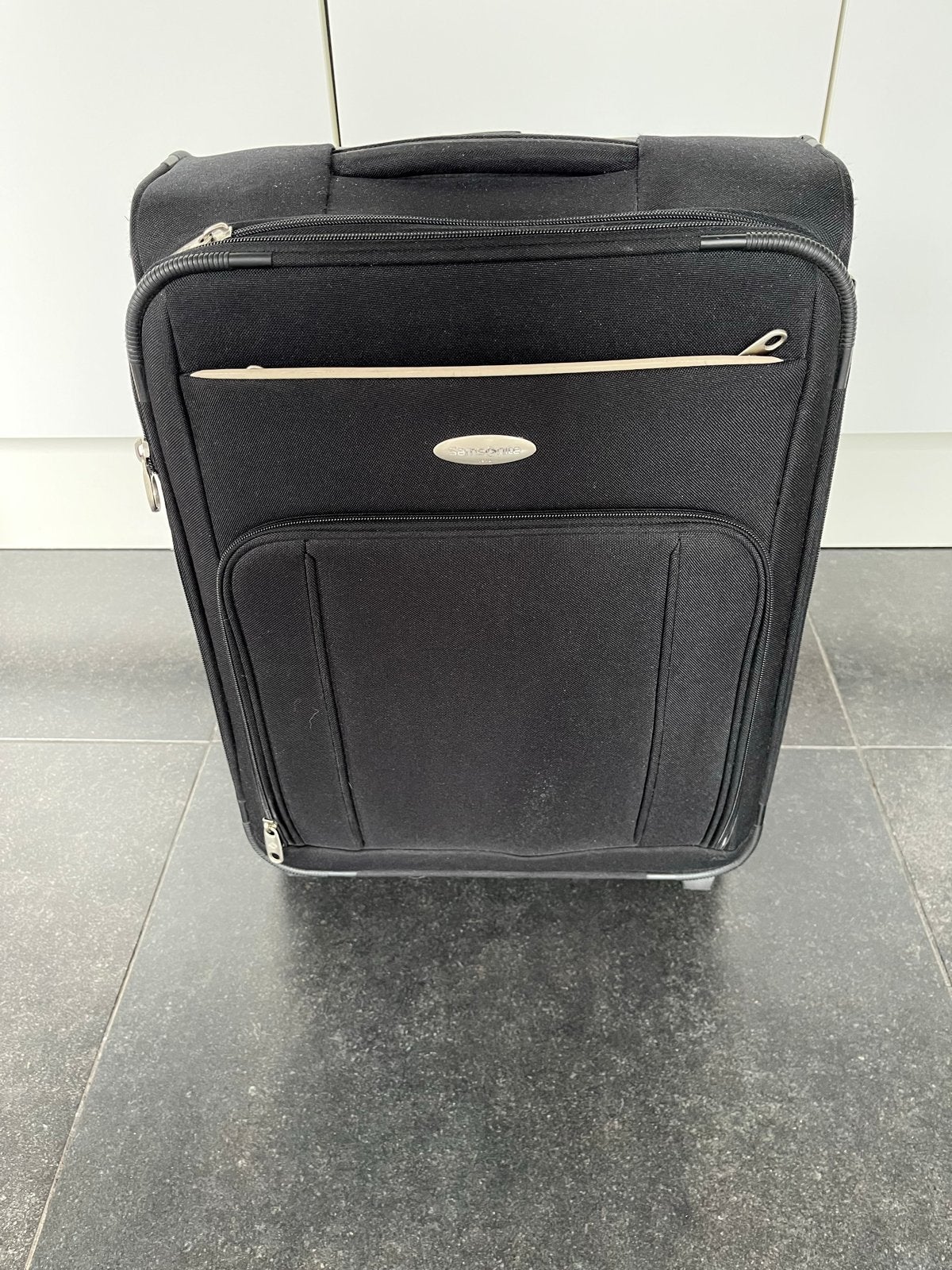 Samsonite reiskoffer - Zwart - Handbagage formaat, Ophalen, Gebruikt, 20 tot 30 cm, Zwart