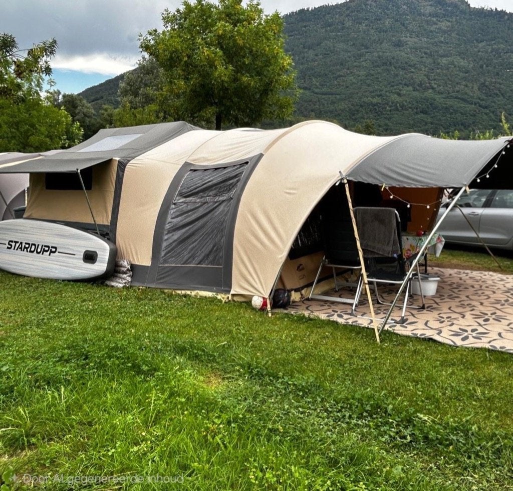 Nette Cabanon Malawi 2.0 Deluxe vouwwagen - met keuken, Ophalen, Beige, Cabanon, Aanwezig