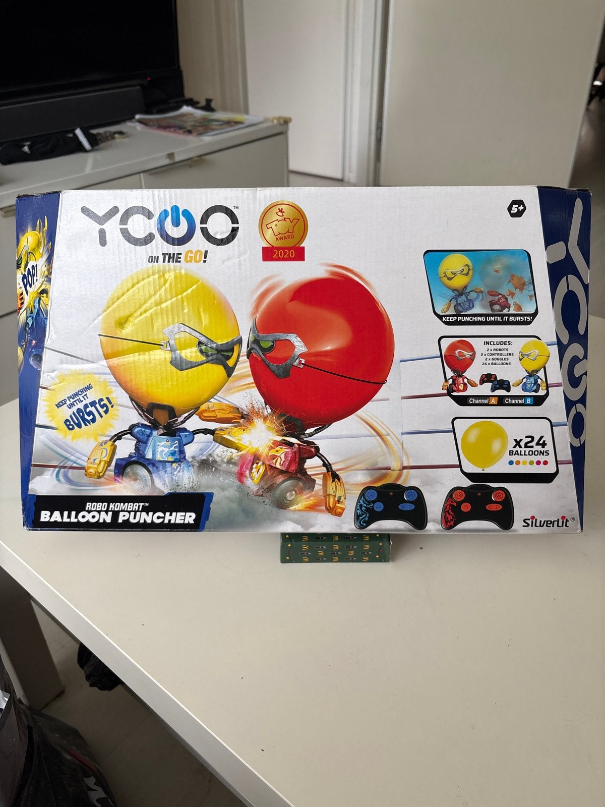 YCOO Robo Kombat Balloon Puncher zgan, Ophalen of Verzenden, Zo goed als nieuw, Jongen of Meisje