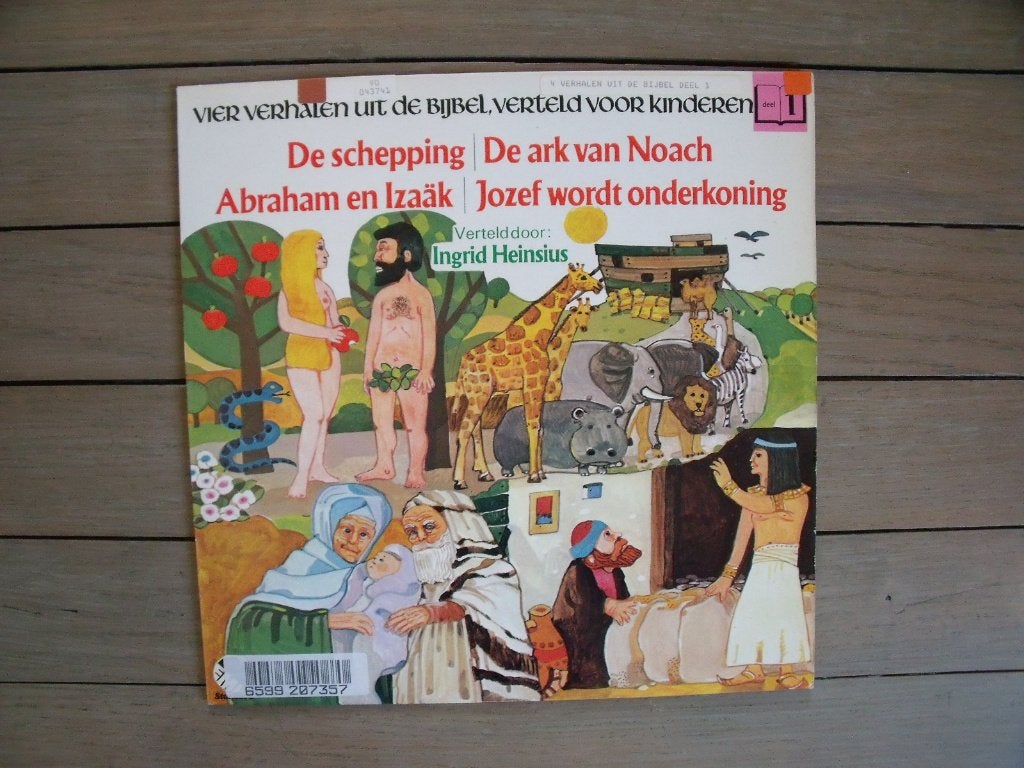 Vier verhalen uit de bijbel deel 1, LP, Gebruikt, Ophalen of Verzenden, Verhaal of Sprookje