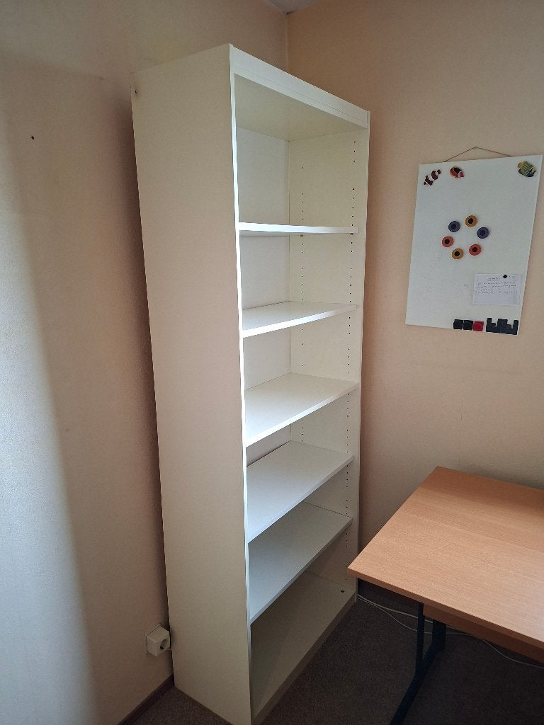 Witte boekenkast Billy van Ikea 202 x 80 x 35, Huis en Inrichting, Ophalen, Met plank(en), Gebruikt, 200 cm of meer