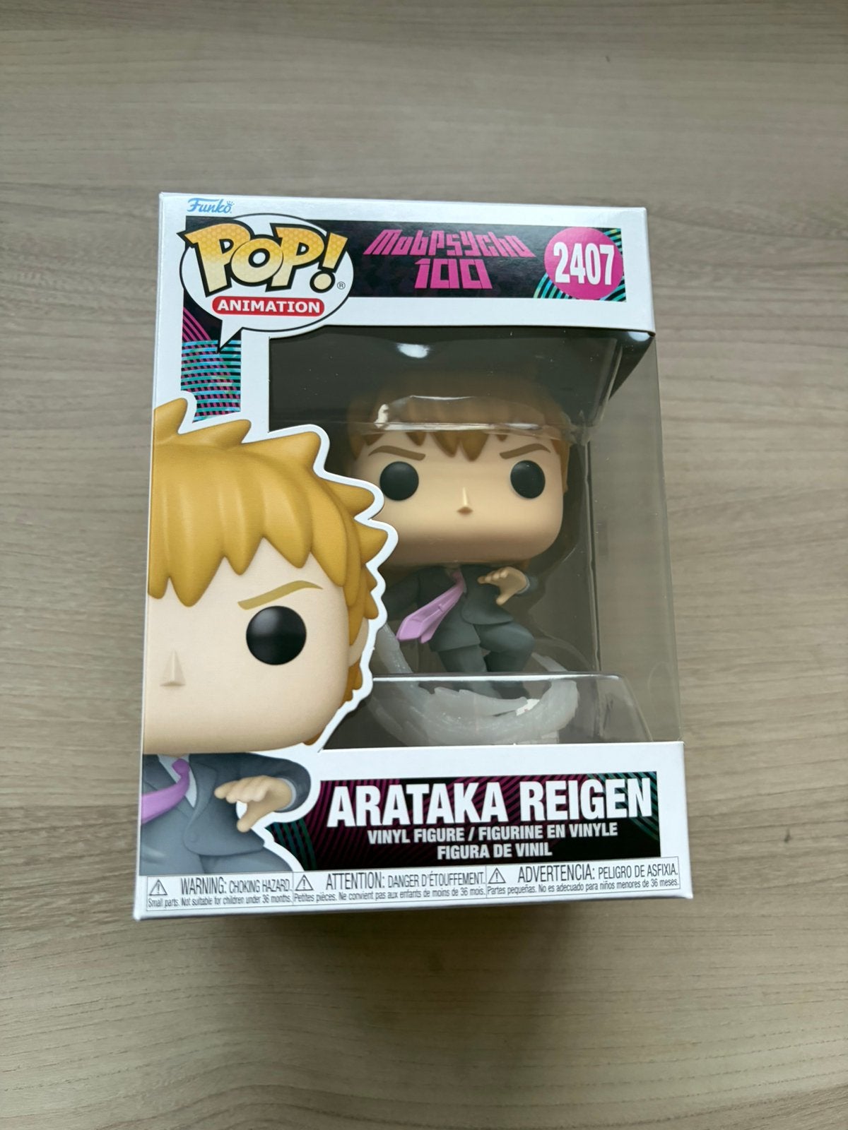 Funko Pop! Mob Psycho 100 #2407 – Arataka Reigen – figure, Funko Europe, Ophalen of Verzenden, Zo goed als nieuw, 4th floor, 1 Queen Caroline St, London W6 9YN, Verenigd Koninkrijk