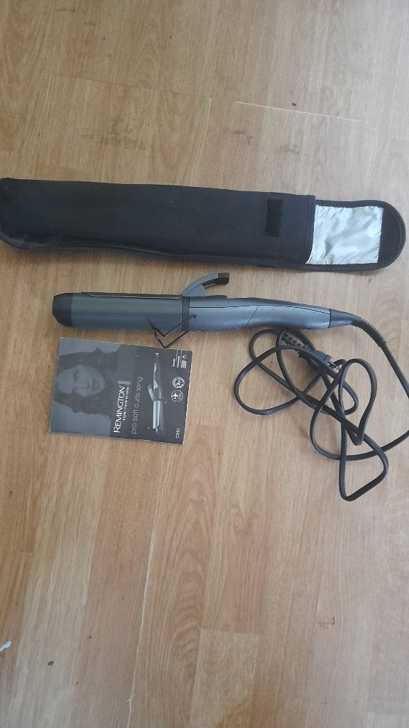 Remington krultang met onderdelen, tas en boekje, Ophalen of Verzenden, Zo goed als nieuw, Krultang of Stijltang