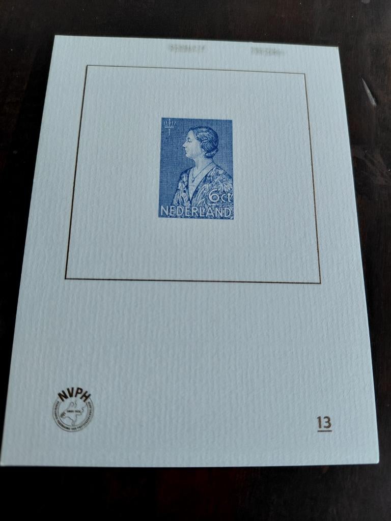 NVPHNR. 13  BLAUWDRUK, Ophalen of Verzenden, T/m 1940, Postfris