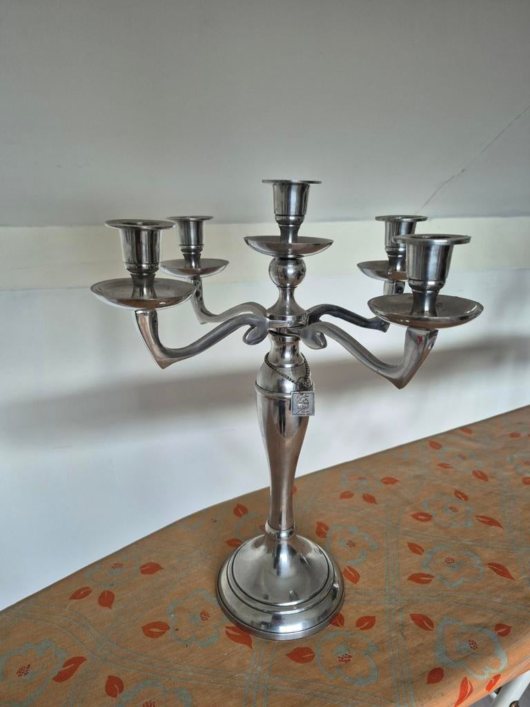 Riviera Maison kandelaar, Ophalen of Verzenden, Zilver