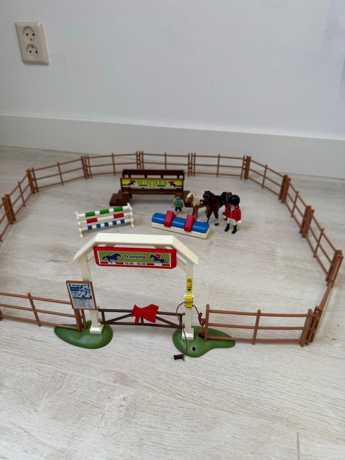 Playmobil Paarden Springparcours met Figuren en Hekken, Overige typen, Zo goed als nieuw, Country, Complete set