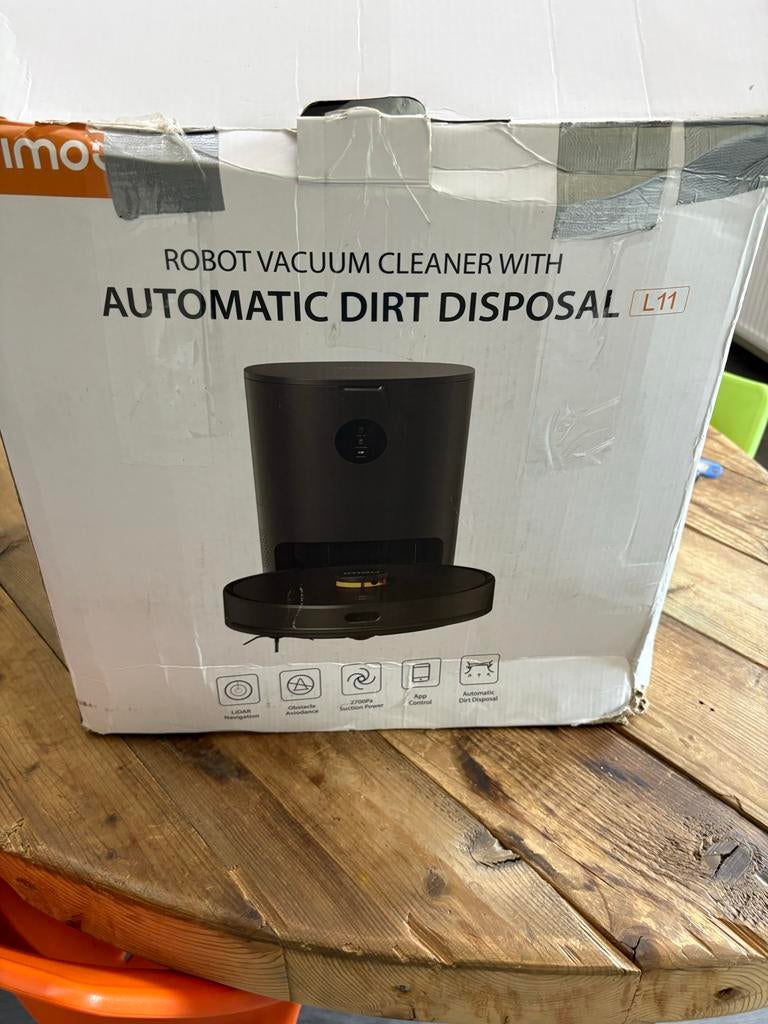 Imou Robotstofzuiger met automatisch vuilafvoer L11, Ophalen of Verzenden, Zo goed als nieuw, Robotstofzuiger, Minder dan 1200 watt