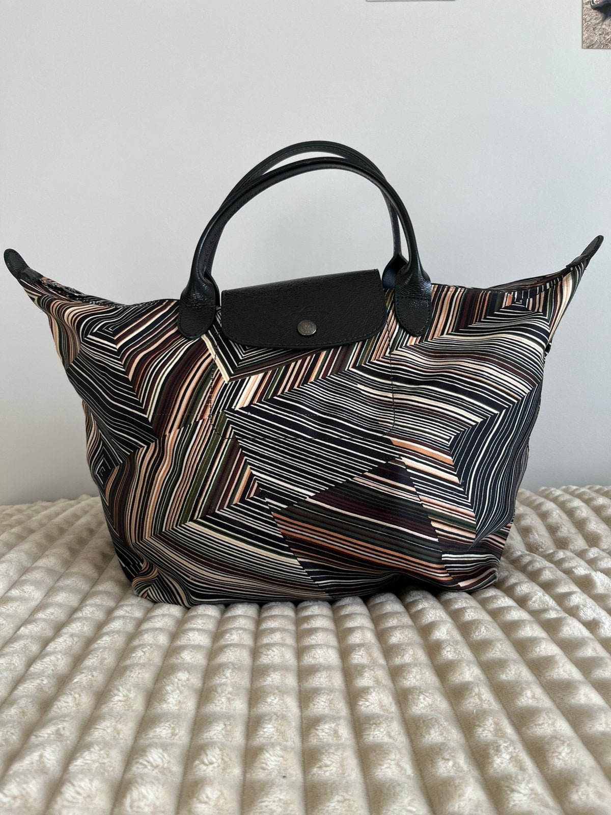 Longchamp Le Pliage limited edition, Ophalen of Verzenden, Zo goed als nieuw, Groen, Handtas