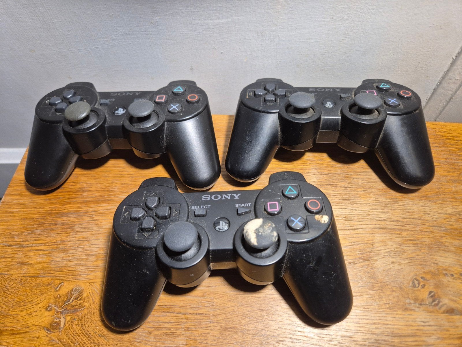 3 originele PlayStation 3 controllers met probleem ps3, Spelcomputers en Games, Ophalen of Verzenden, Zo goed als nieuw, Controller