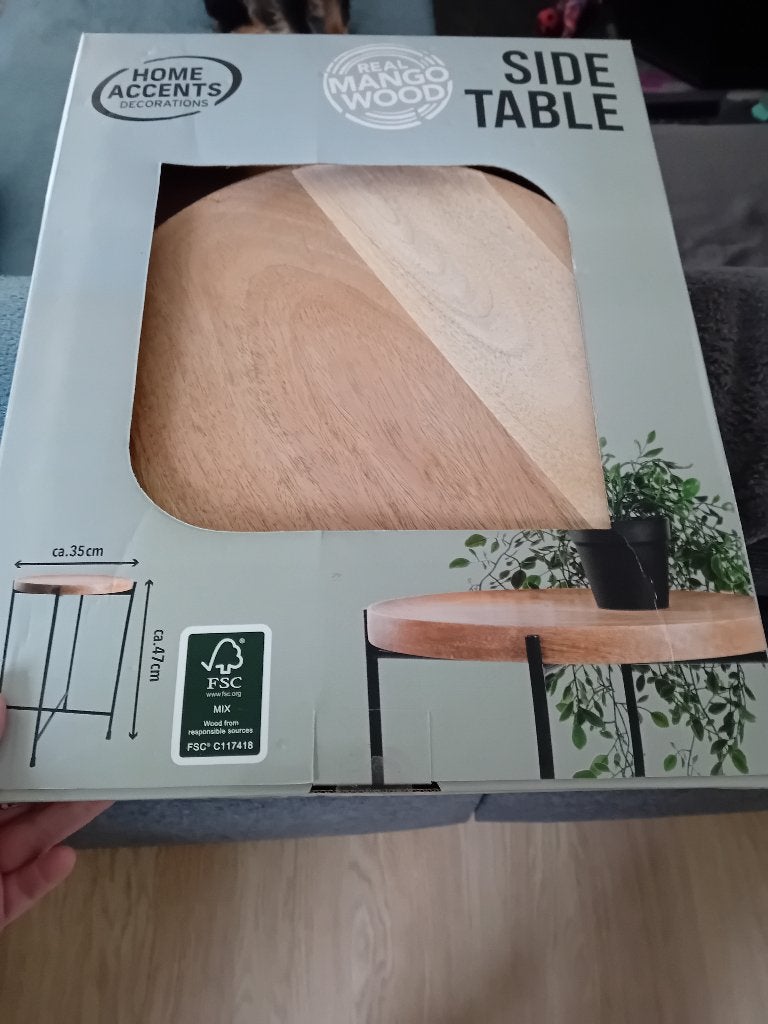 Te Koop nieuw in doos  Side tafel voor een plant, Ophalen, 50 tot 100 cm, Nieuw, 25 tot 50 cm