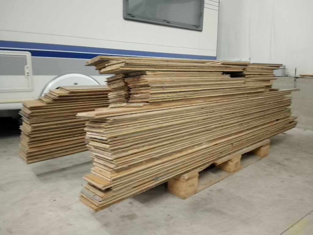 Eiken vloerplanken, Ophalen, Gebruikt, Vloerdelen of -planken, 10 m² of meer