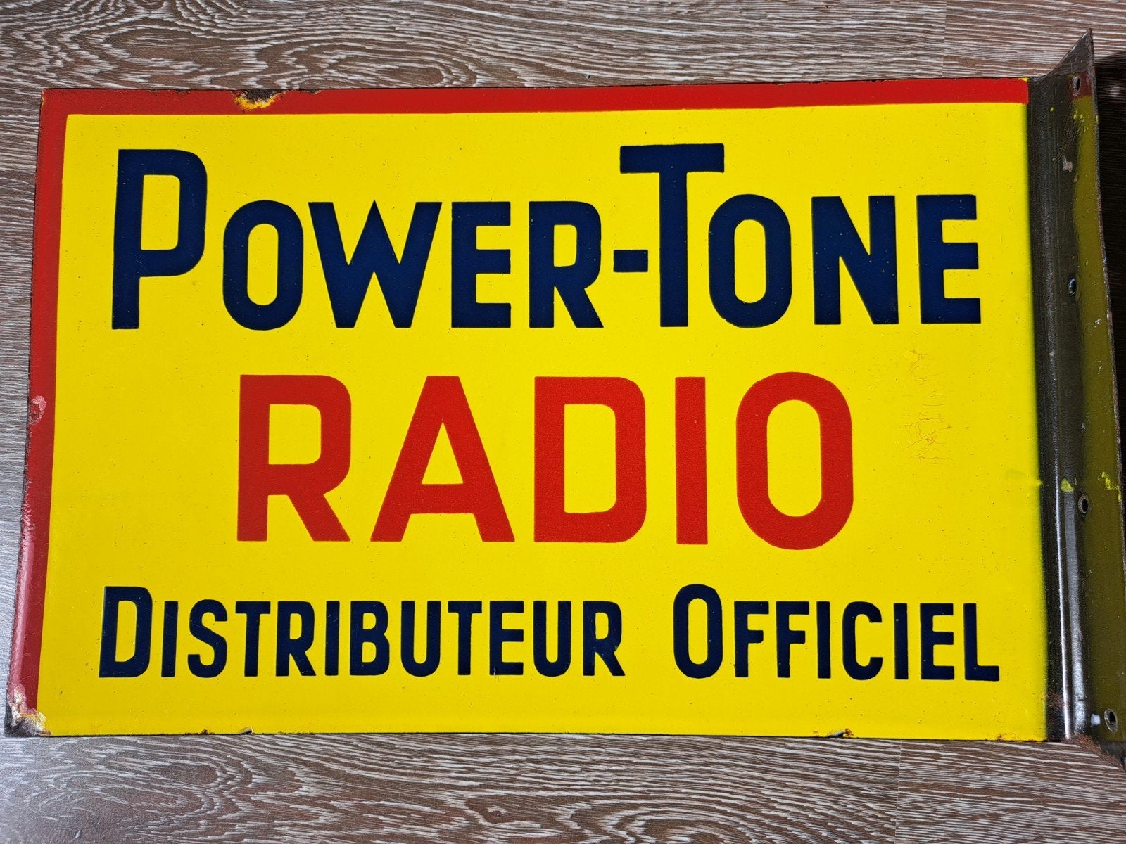 Foto 2 van Power-Tone Radio Emaille Reclamebord