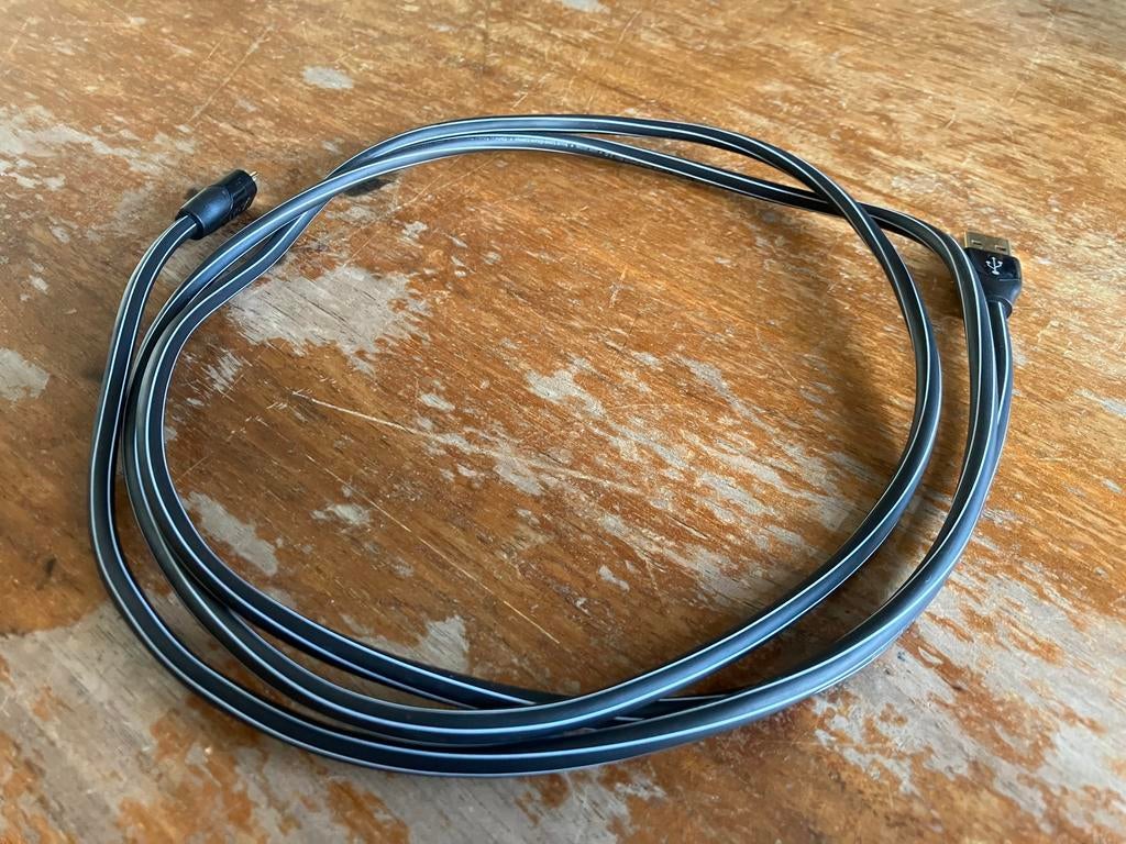 AudioQuest Pearl USB-A naar Micro-USB kabel 150cm, Ophalen of Verzenden, Gebruikt, Minder dan 2 meter, Overige kabels