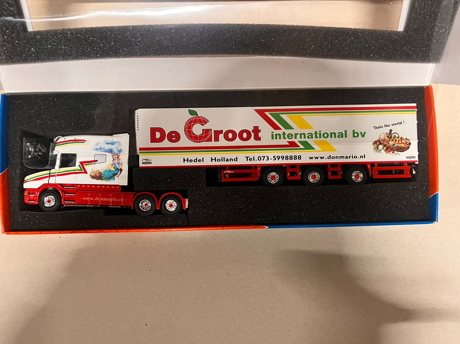 Tekno de Groot Scania koeltrailer, Ophalen of Verzenden, Nieuw, Bus of Vrachtwagen, Tekno