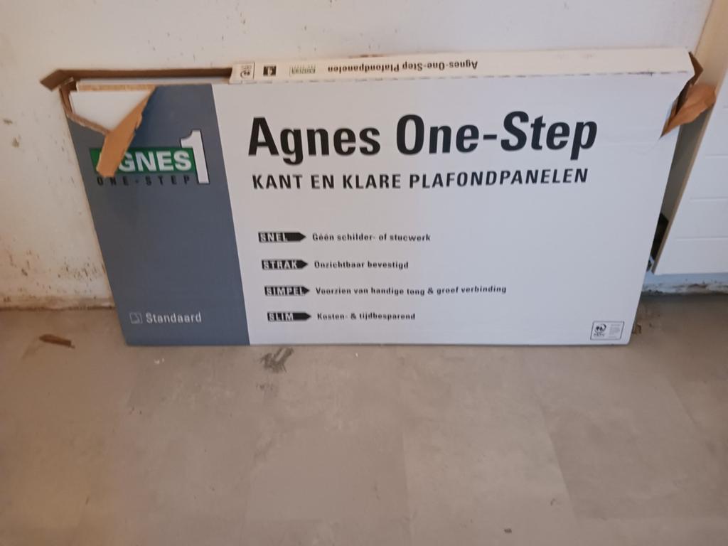 3 agnes plafondpanelen nieuw en netjes witte folie., Ophalen, Nieuw, Multiplex