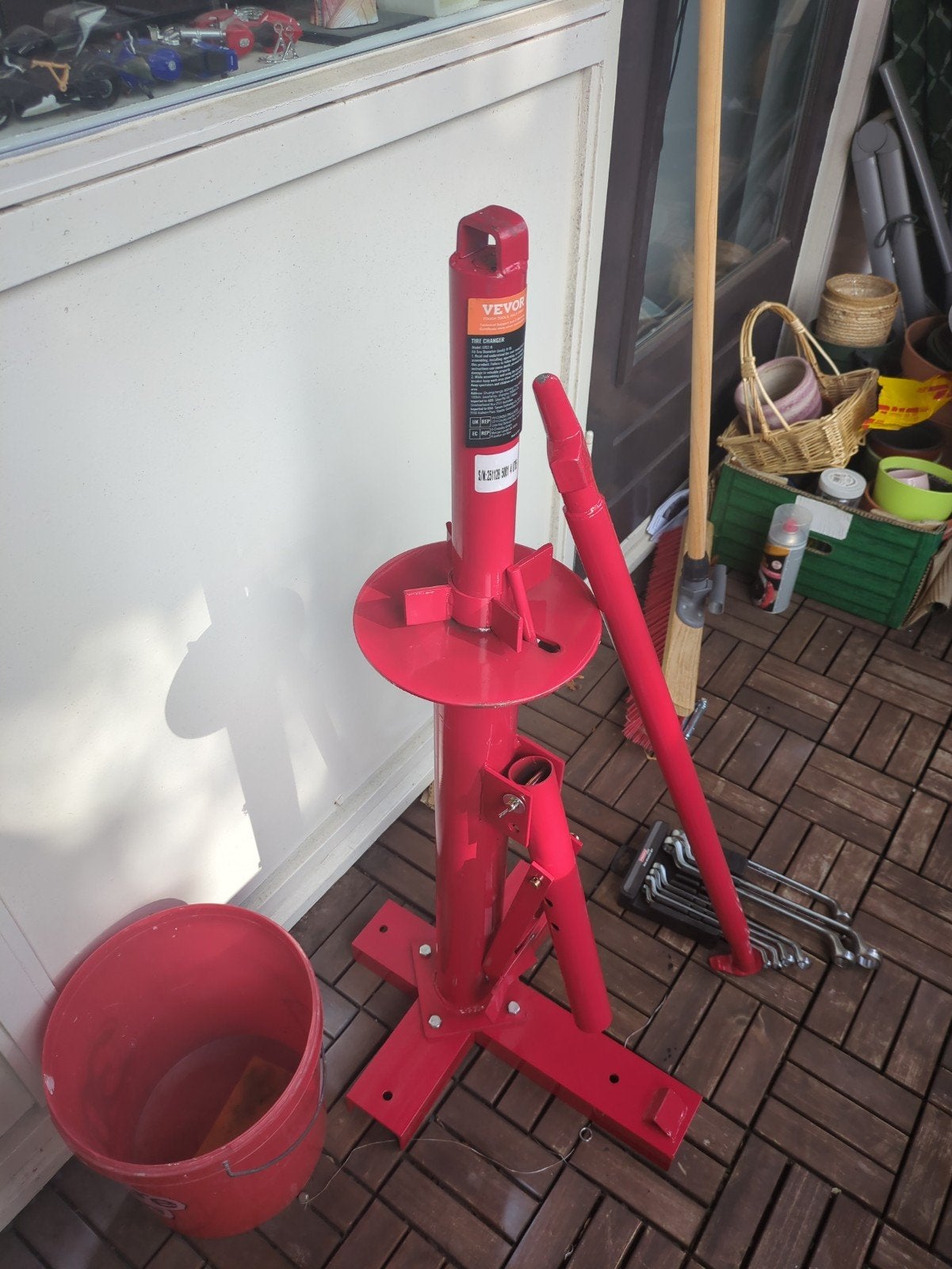 Vevor Handmatige Bandenwisselaar - Rood, Auto diversen, Autogereedschap, Ophalen, Gebruikt
