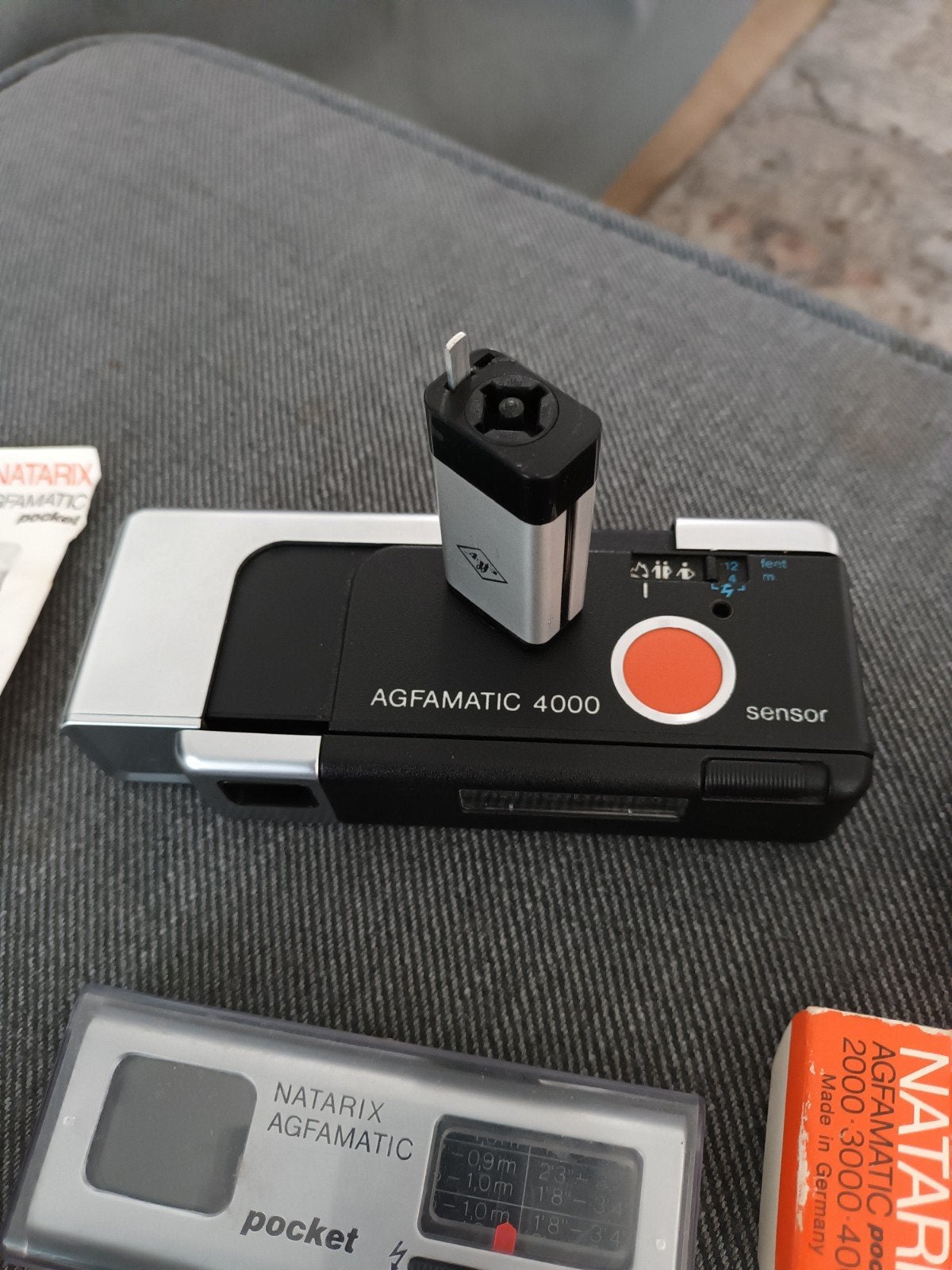 Vintage Agfamatic 4000 Pocket Camera met accessoires, Ophalen of Verzenden, Gebruikt, Compact, Overige Merken