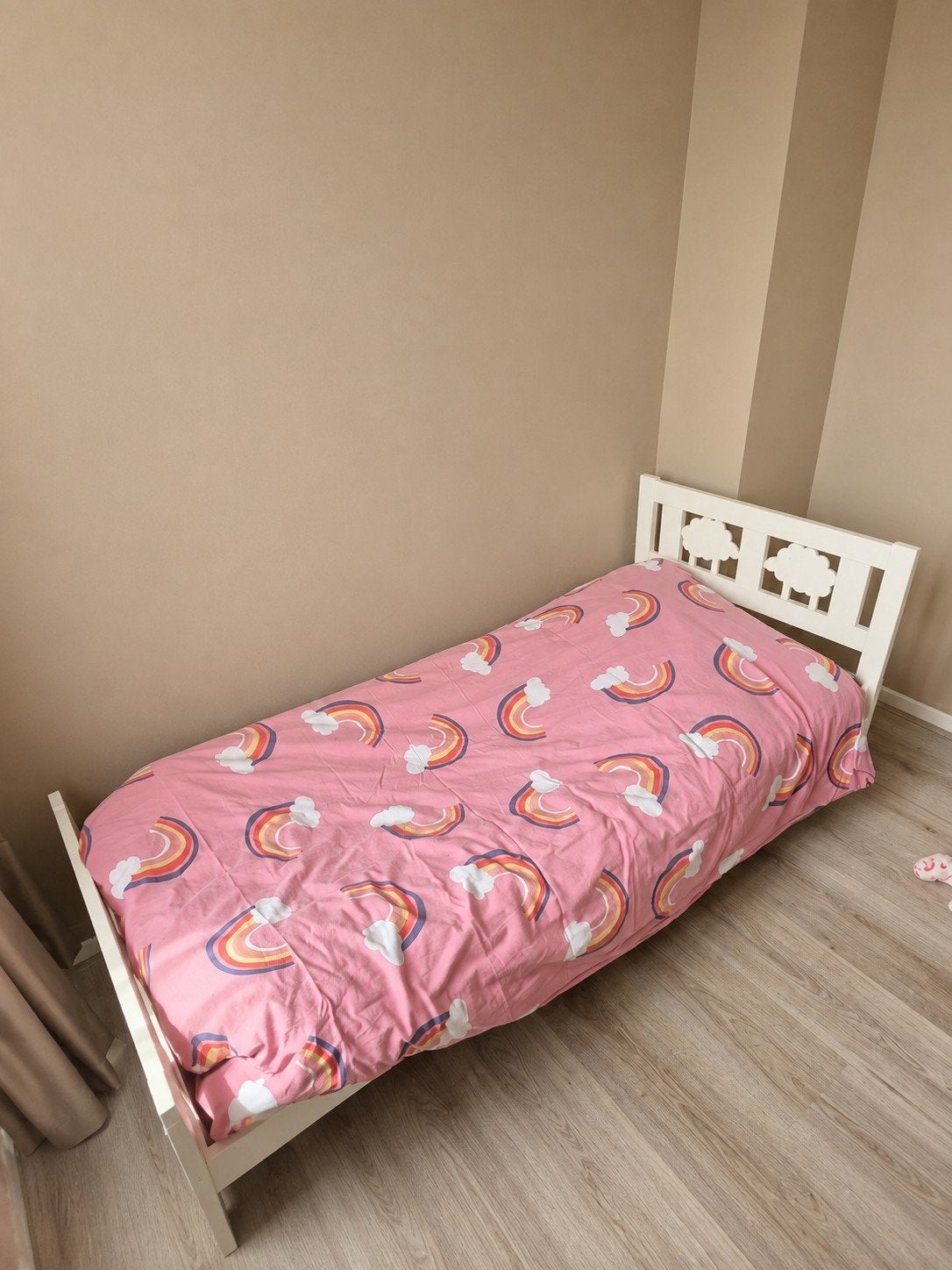 Gratis! Wit Ikea peuterbed 160x70cm incl. matras, Ophalen of Verzenden