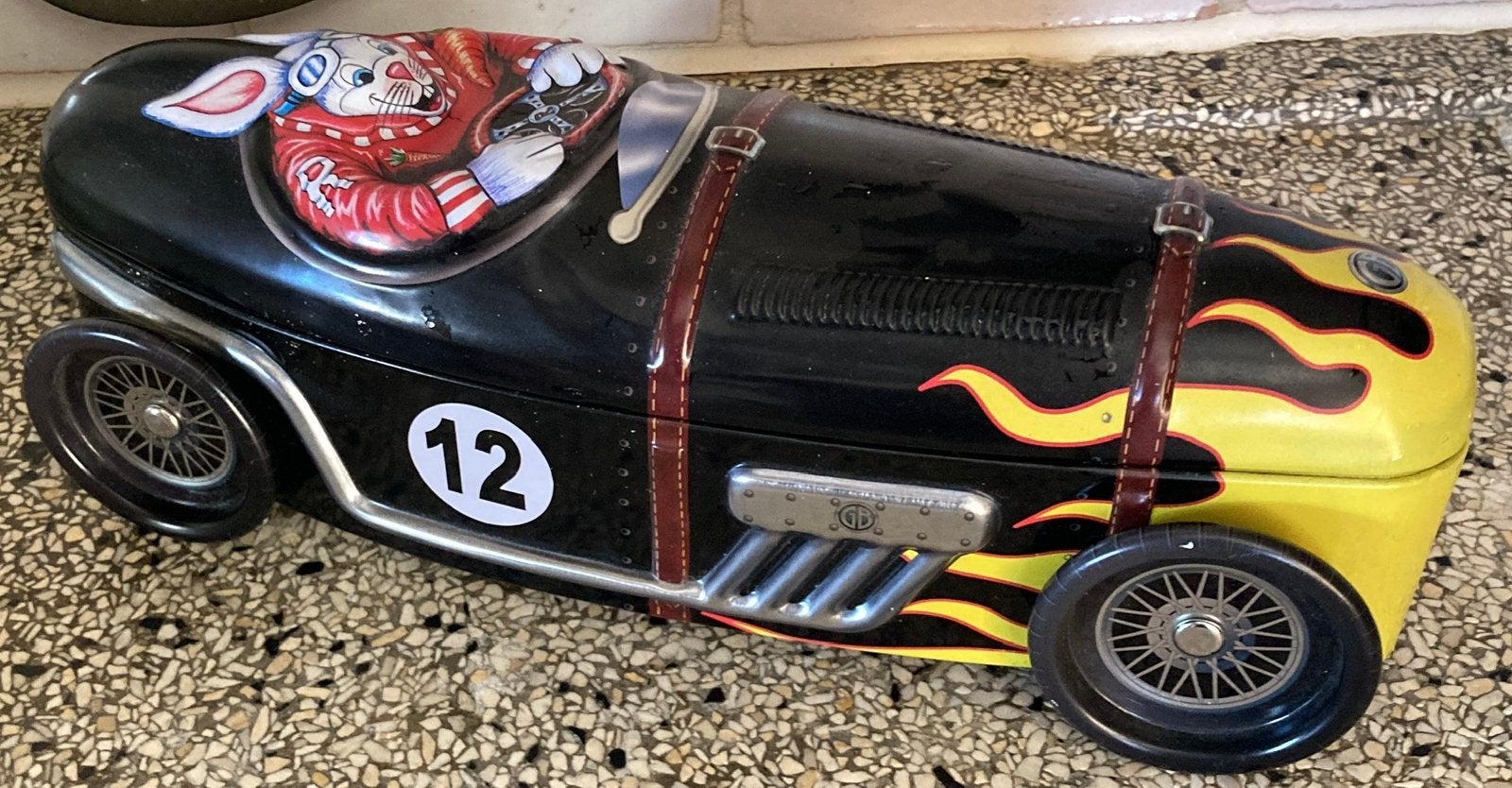 Lambertz blik trommel RACEAUTO HAAS, Antiek en Kunst, Ophalen