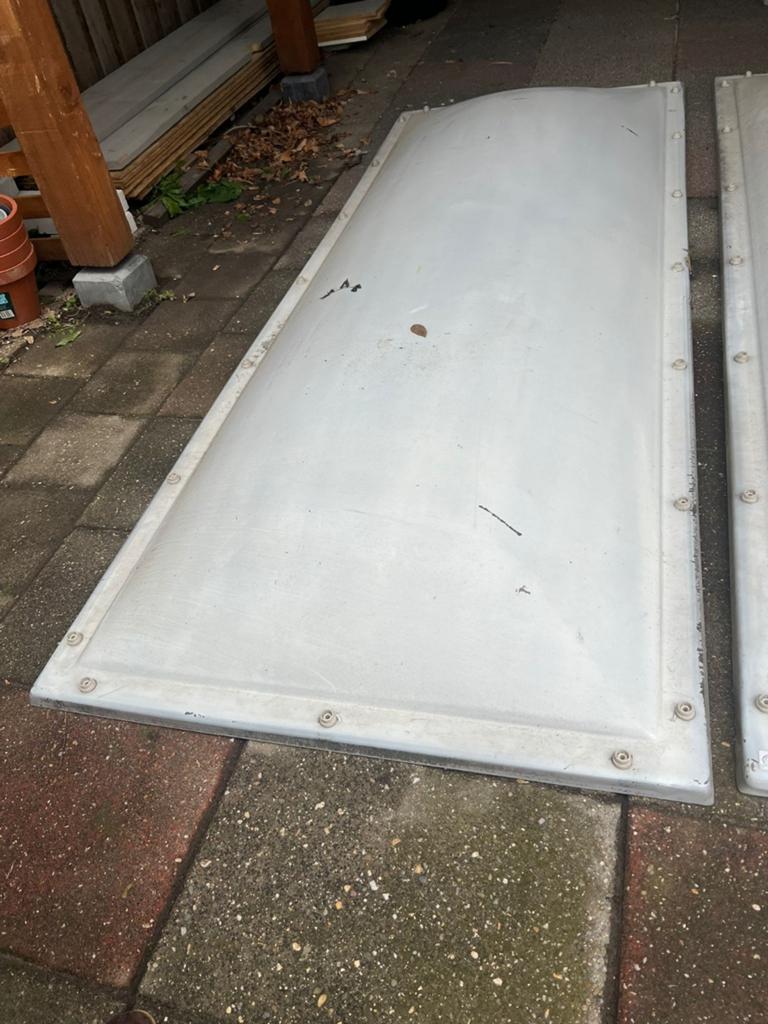 2x Dakkoepel / Lichtkoepel - Gebruikt, Goede Staat, Ophalen, Kunststof, Gebruikt, Overige typen