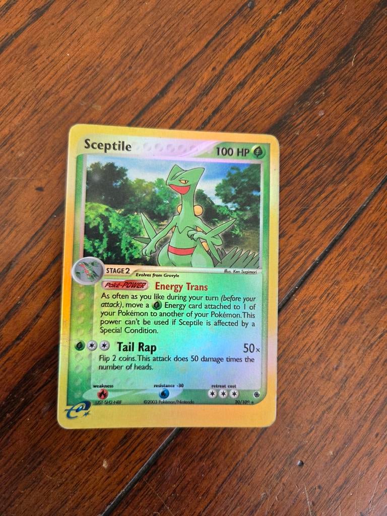 Sceptile 20 reverse holo, Ophalen of Verzenden, Gebruikt