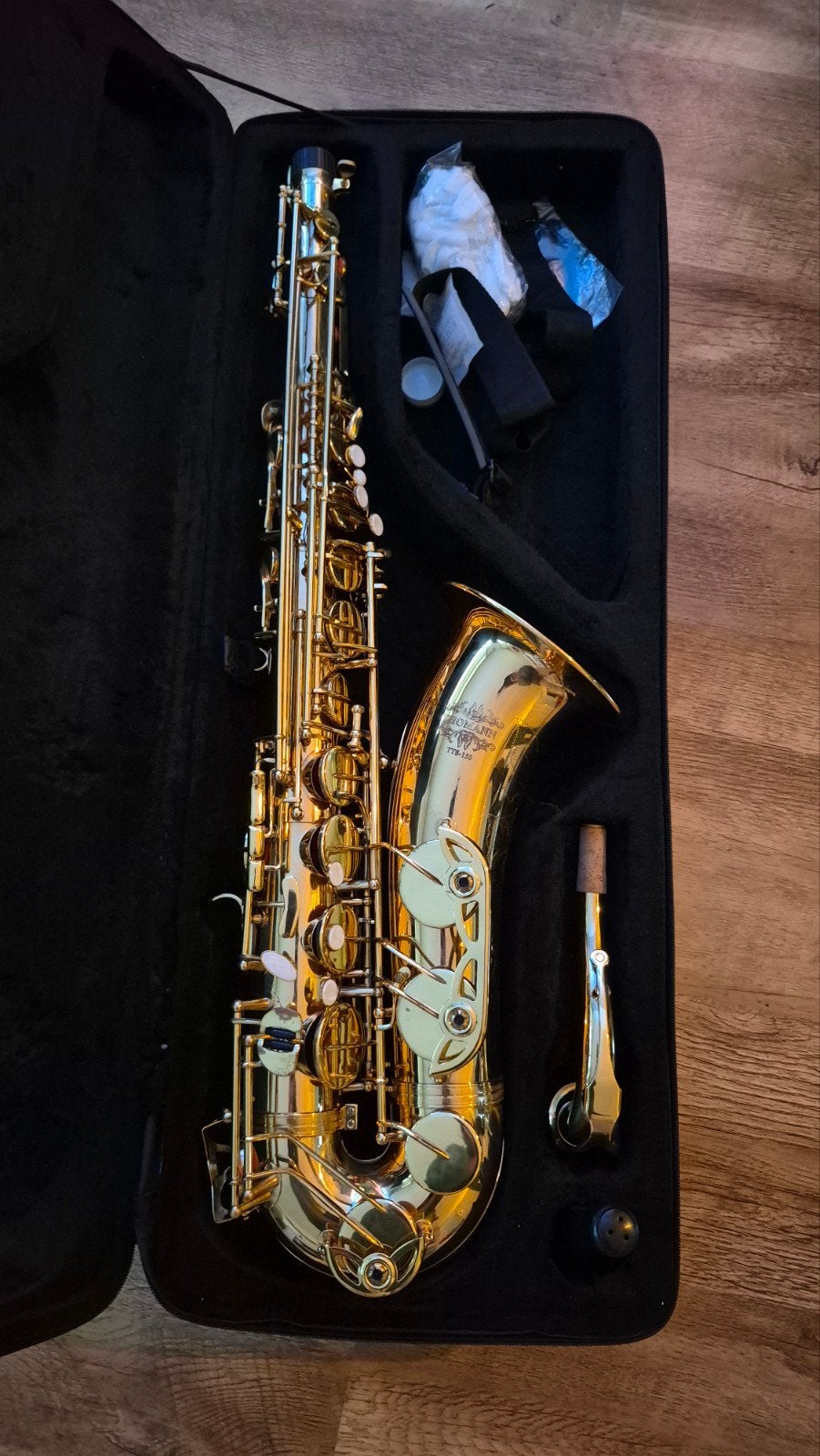 Thomann TTS-150 Tenorsaxofoon met koffer - Zo goed als nieuw, Muziek en Instrumenten, Ophalen, Zo goed als nieuw, Tenor, Met koffer