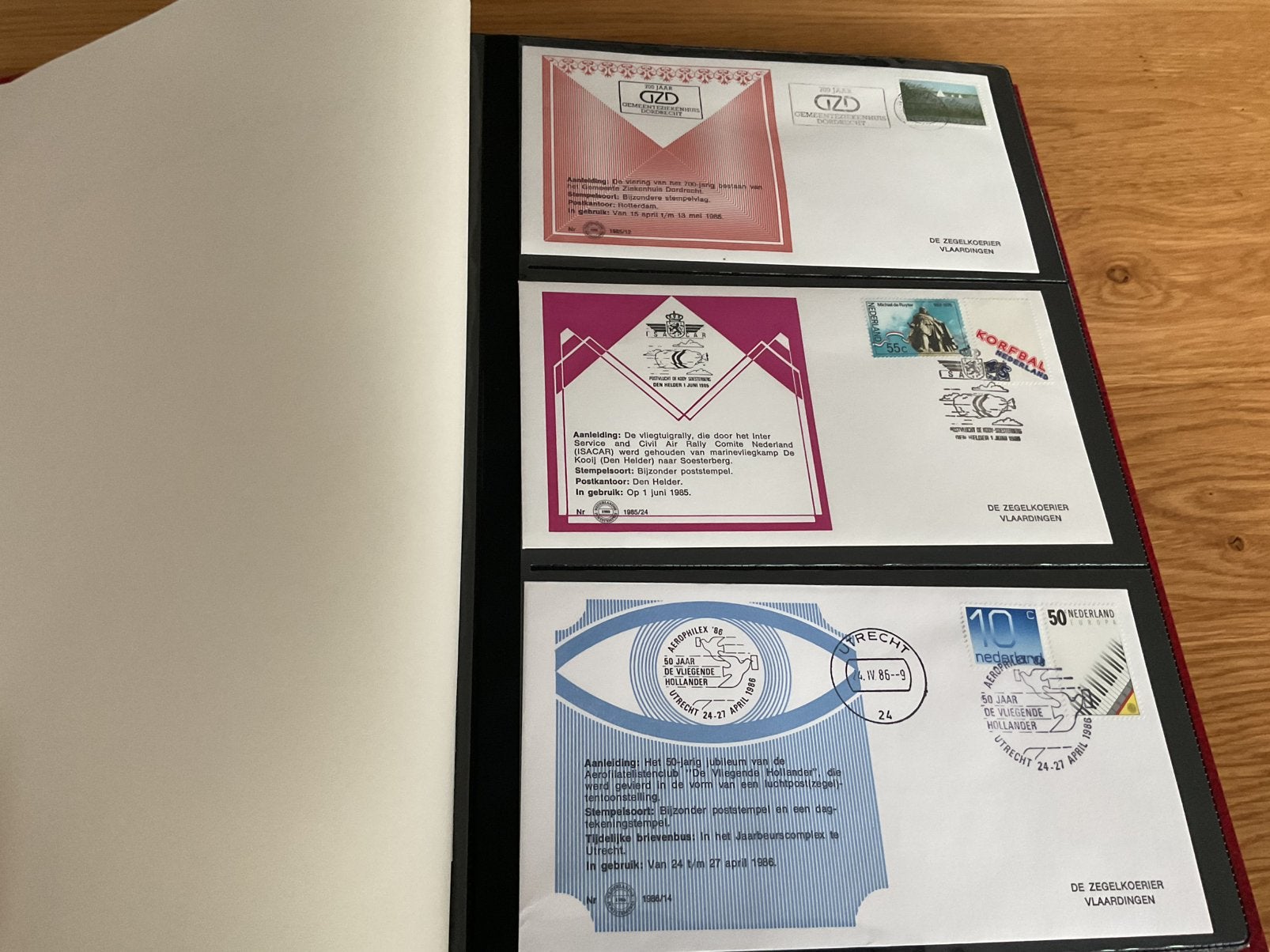 Album met FDC Nederland Zegelkoerier, Ophalen of Verzenden, Nederland
