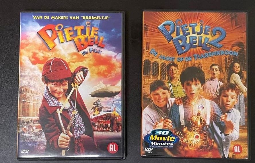 DVD's Pietje Bell 1 & 2, Alle leeftijden, Zo goed als nieuw, Familie, Film