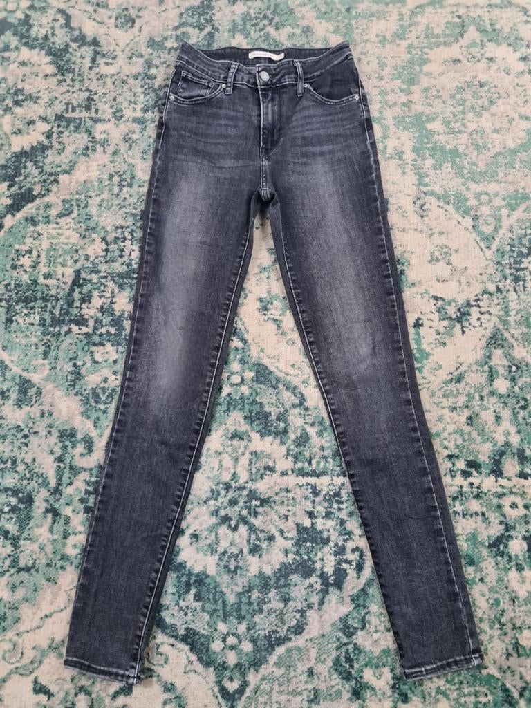 Levi's 721 high super skinny W26 L32 Dames Grijs, Ophalen of Verzenden, Zo goed als nieuw, W27 (confectie 34) of kleiner, Grijs