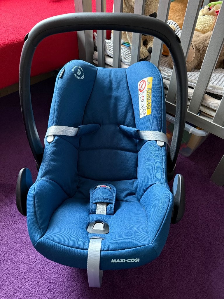 2x Maxi cosi 1x cabrio fix met zonnekap, draagzak, Ophalen, Autogordel, Zijbescherming, Zo goed als nieuw