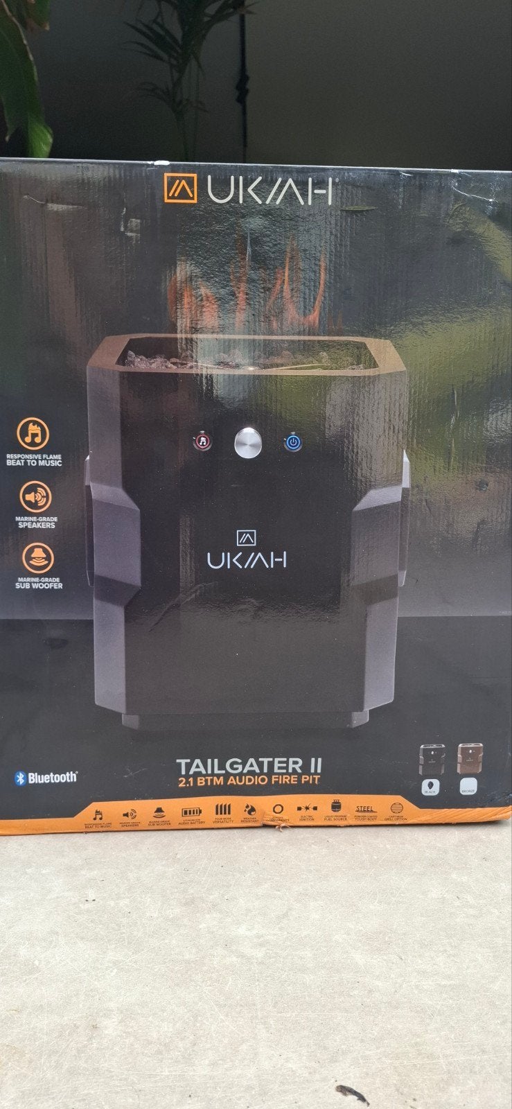 UKIAH Tailgater II 2.1 BTM Audio Fire Pit, Ophalen of Verzenden, Zo goed als nieuw, Vuurkorf