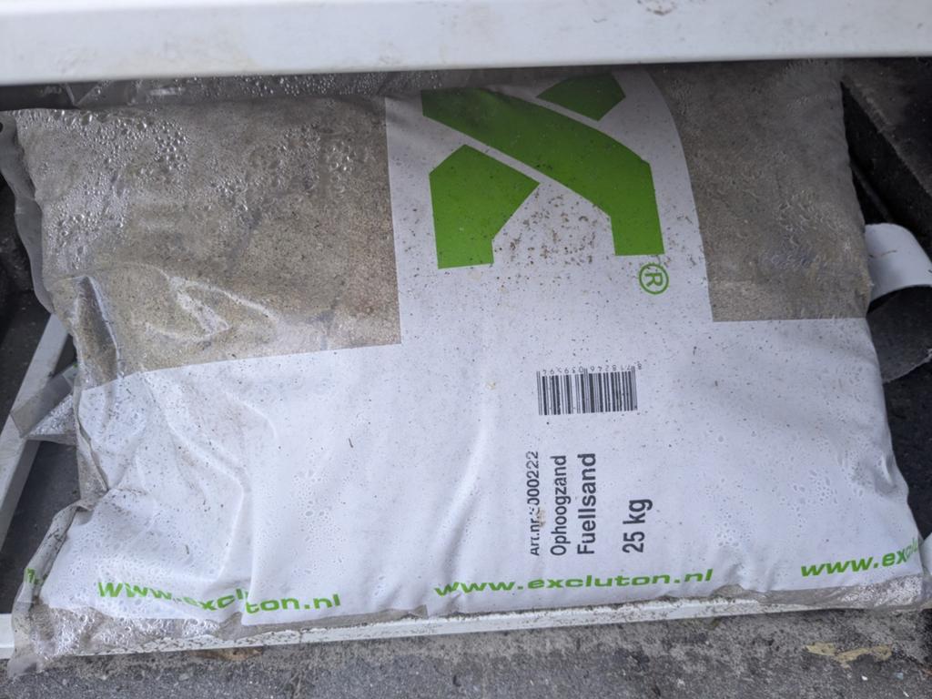 Ophoogzand / Fuellsand 25 kg (2 zakken), Tuin en Terras, Ophalen, Nieuw, Ophoogzand