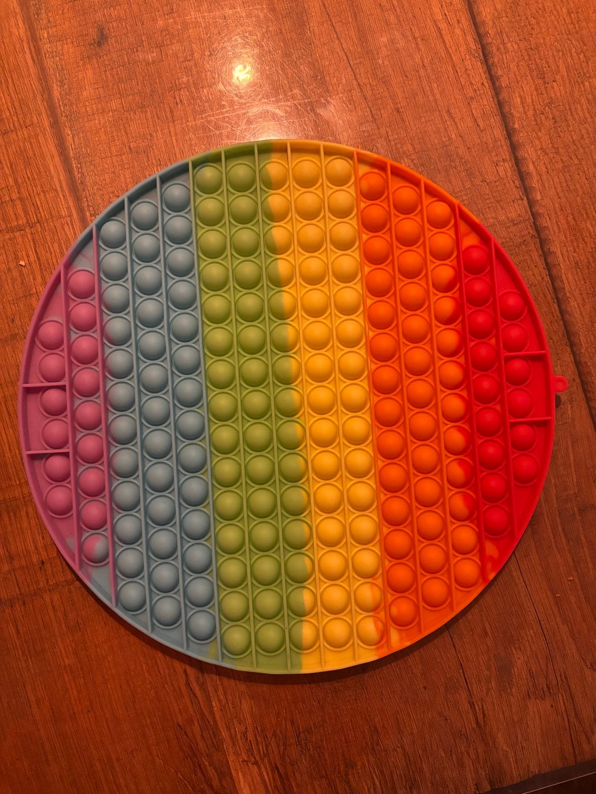 Grote Regenboog Pop It Fidget Speelgoed - Rond, Ophalen of Verzenden, Zo goed als nieuw, Jongen of Meisje