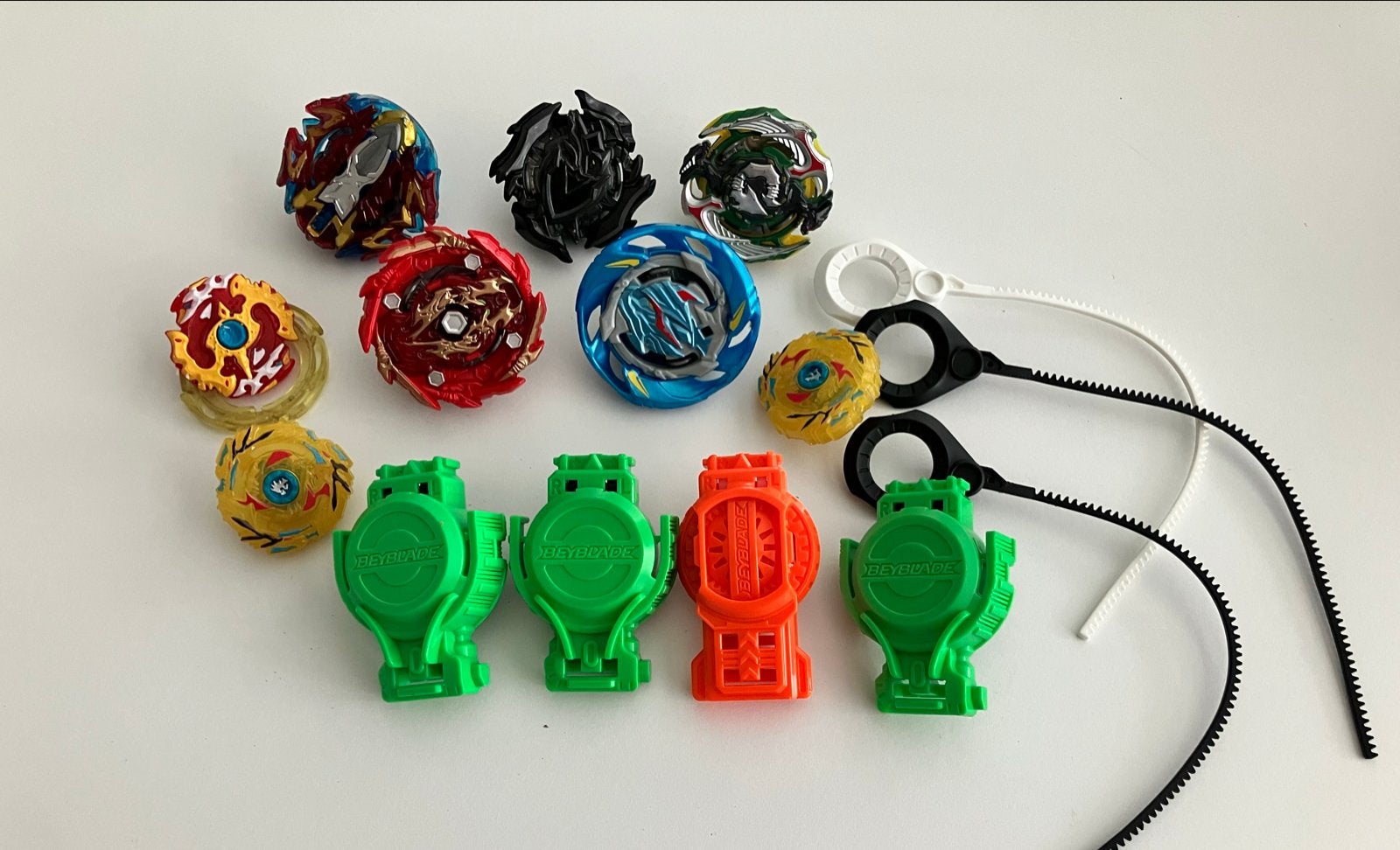 Beyblades set met launchers, Ophalen of Verzenden, Gebruikt, Jongen of Meisje