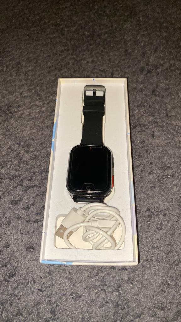 Qlokkie GPS horloge in perfecte staat. Zie beschrijving!!!, Ophalen, Zwart, Nieuw, Waterdicht