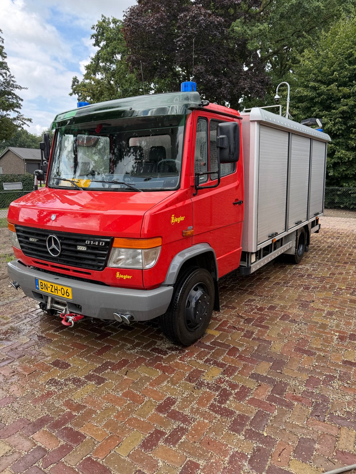 Brandweerwagen 814 d automaat 21691 km, Auto's, Diesel, Particulier, Te koop