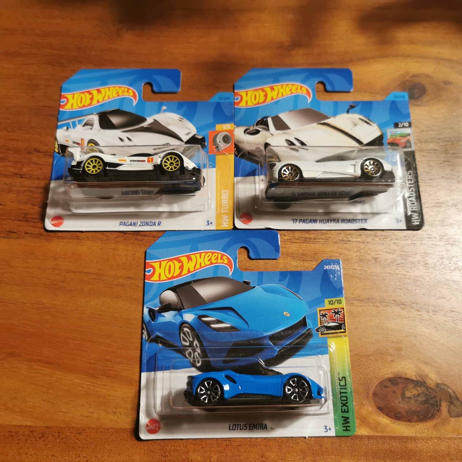 Hot Wheels Pagani Zonda R, Huayra Roadster & Lotus Emira, Ophalen of Verzenden, Nieuw