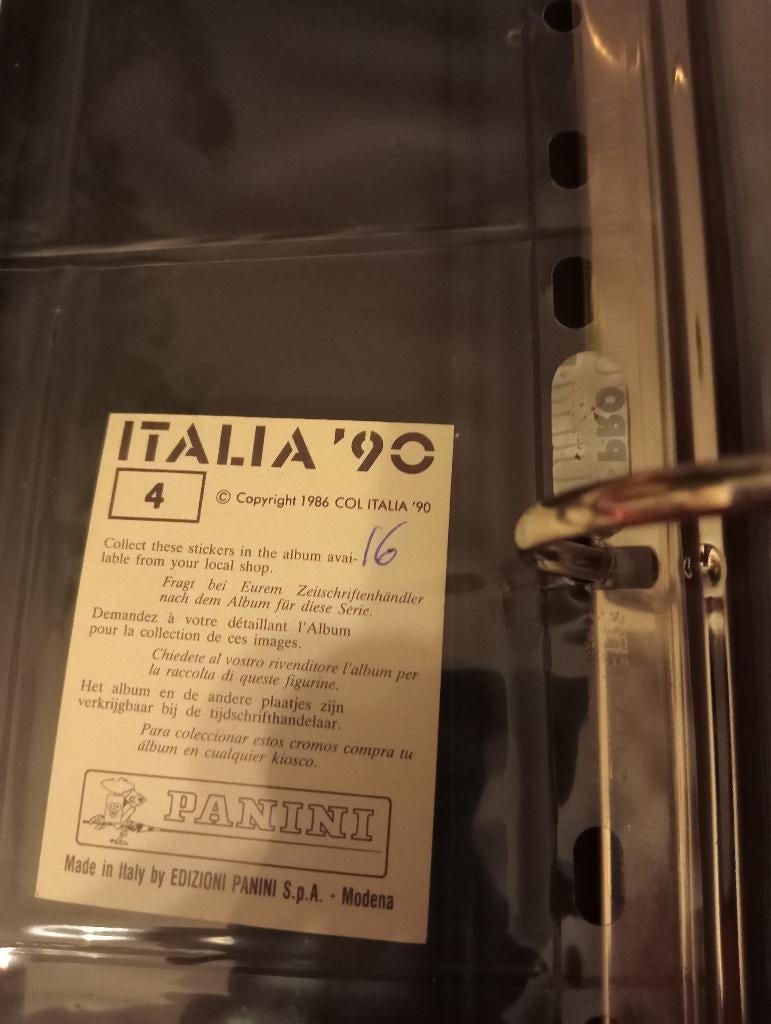 Panini Italia 90 set, Ophalen of Verzenden, Meerdere stickers